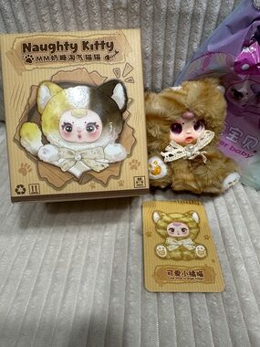 CUTE LITTLE ORANGE KITTEN-MM Sugar Baby  Naughty Kitty.Tail spins!Verified. New.